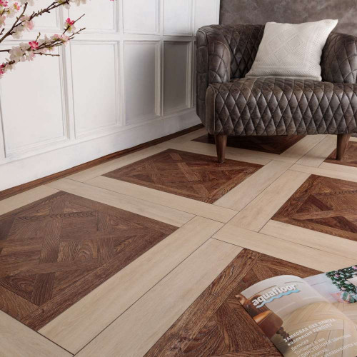 Виниловый ламинат Aquafloor Versailles + Parquet AF7005VS+AF6017PQ