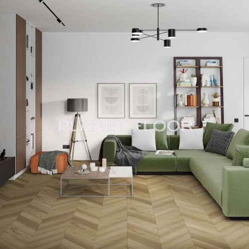Кварцевая SPC плитка Damy Floor Chevron, Saint-Germain