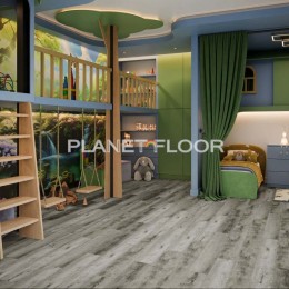 Кварцевая SPC плитка Damy Floor Family, Rustic Gray Oak