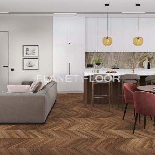 Кварц-виниловая LVT плитка Damy Floor Chevron, Chaillot
