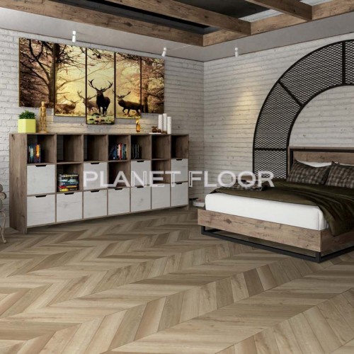 Кварц-виниловая LVT плитка Damy Floor Chevron, Saint-Germain
