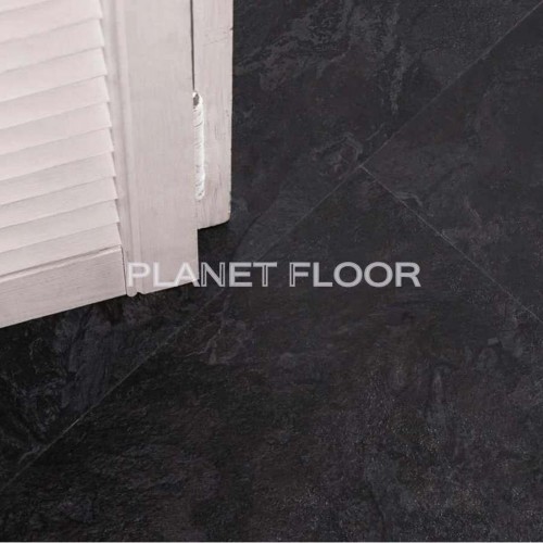 Виниловый ламинат Vinilam Ceramo Stone 61607 Сланцевый Черный