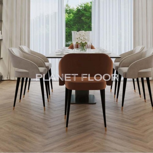 Виниловый ламинат Vinilam Parquet Herringbone IS11355 Паркет Монпелье