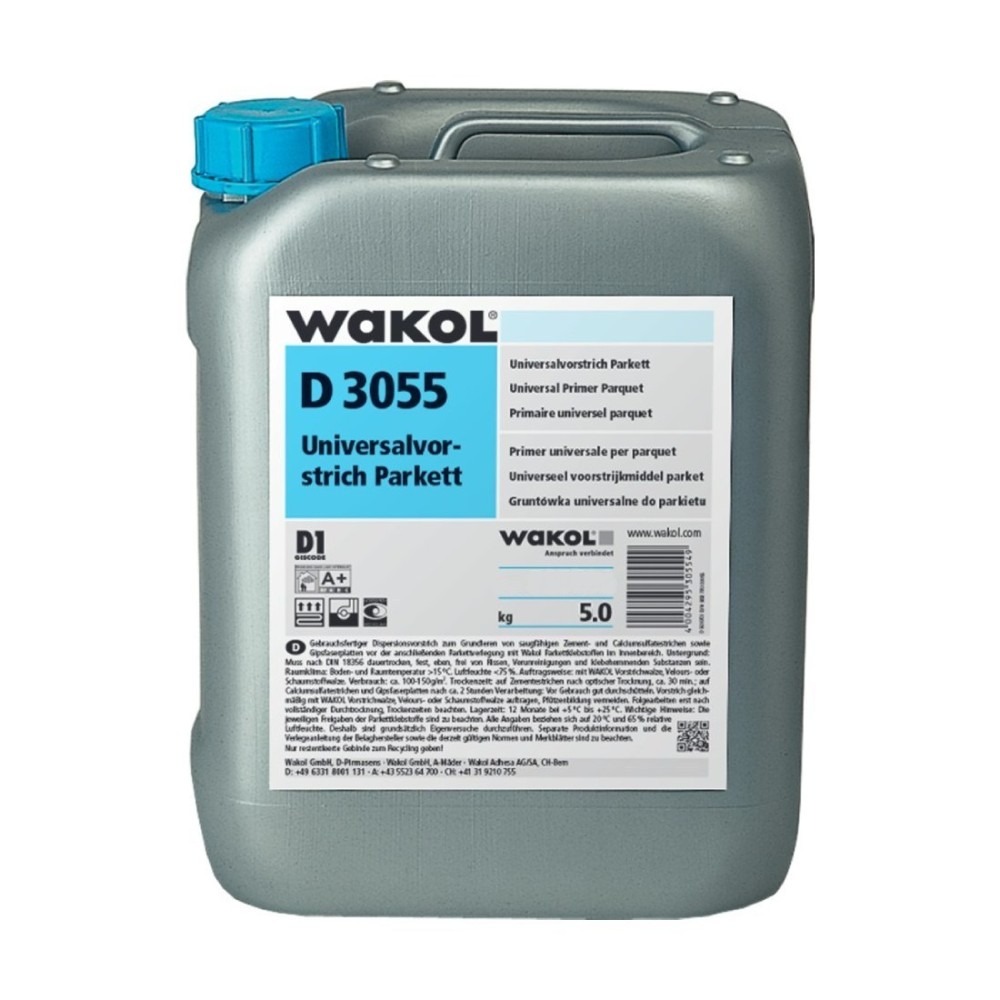 Грунтовка для стяжки Wakol D 3055 полиуретановая на водной основе 5 кг