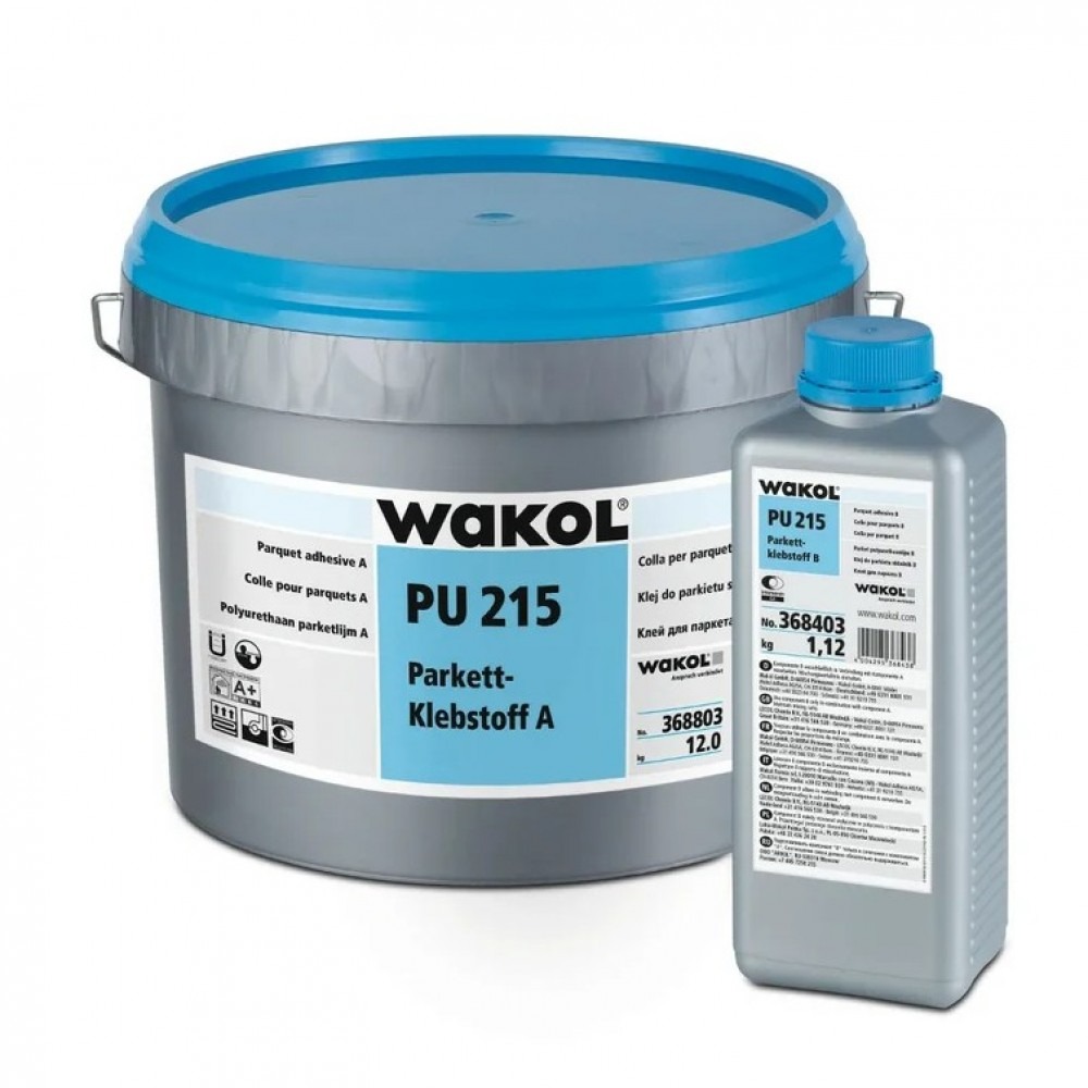 Клей для паркета Wakol PU 215 полиуретановый 2К 13,12 кг