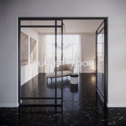 Виниловый ламинат Invictus Maximus Herringbone Black Marble (noir 98)
