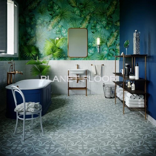 Виниловый ламинат Invictus Maximus Tile Victorian Treasure deco (smoke)