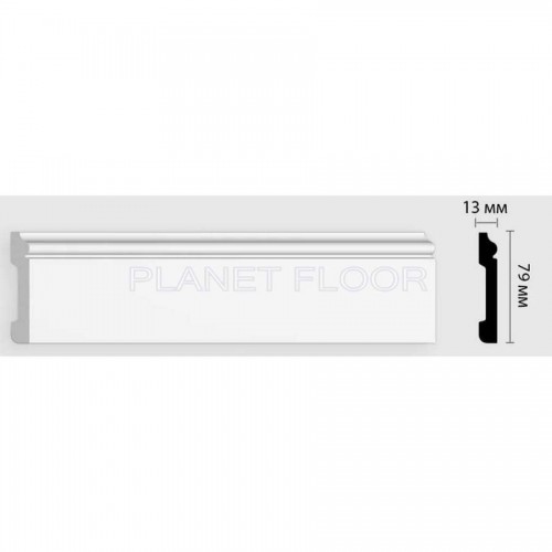 Плинтус напольный Decomaster D005-115 79x13x2400 мм