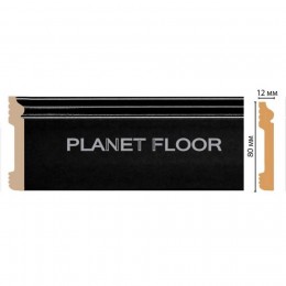 Плинтус напольный Decomaster D005-195 ДМ 79x12x2400 мм