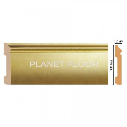 Плинтус напольный Decomaster D005-374 ДМ 79x12x2400 мм