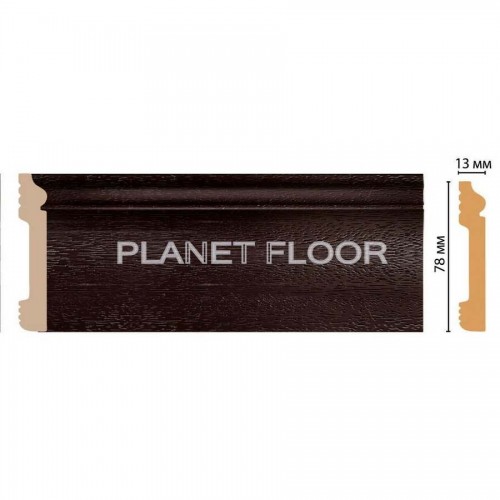 Плинтус напольный Decomaster D005-433 79×13×2400 мм