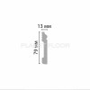 Плинтус напольный Decomaster D005-86 79×12×2400 мм