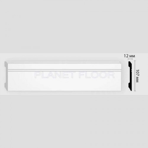 Плинтус напольный Decomaster D105-115 107x12x2400 мм