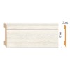 Плинтус напольный Decomaster D105-70 ДМ 107x12x2400 мм
