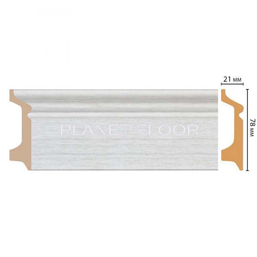 Плинтус напольный Decomaster D122-1070 78x21x2400 мм