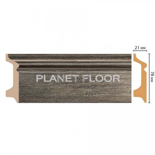 Плинтус напольный Decomaster D122-86 78x21x2400 мм