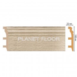 Плинтус напольный Decomaster D232-72 100x22x2400 мм
