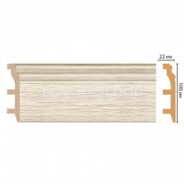Плинтус напольный Decomaster D232-1070 100×22×2400 мм