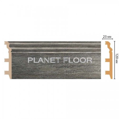 Плинтус напольный Decomaster D233-86 120×23×2400 мм