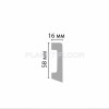 Плинтус напольный Decomaster D234-114 ДМ 58x16x2400 мм