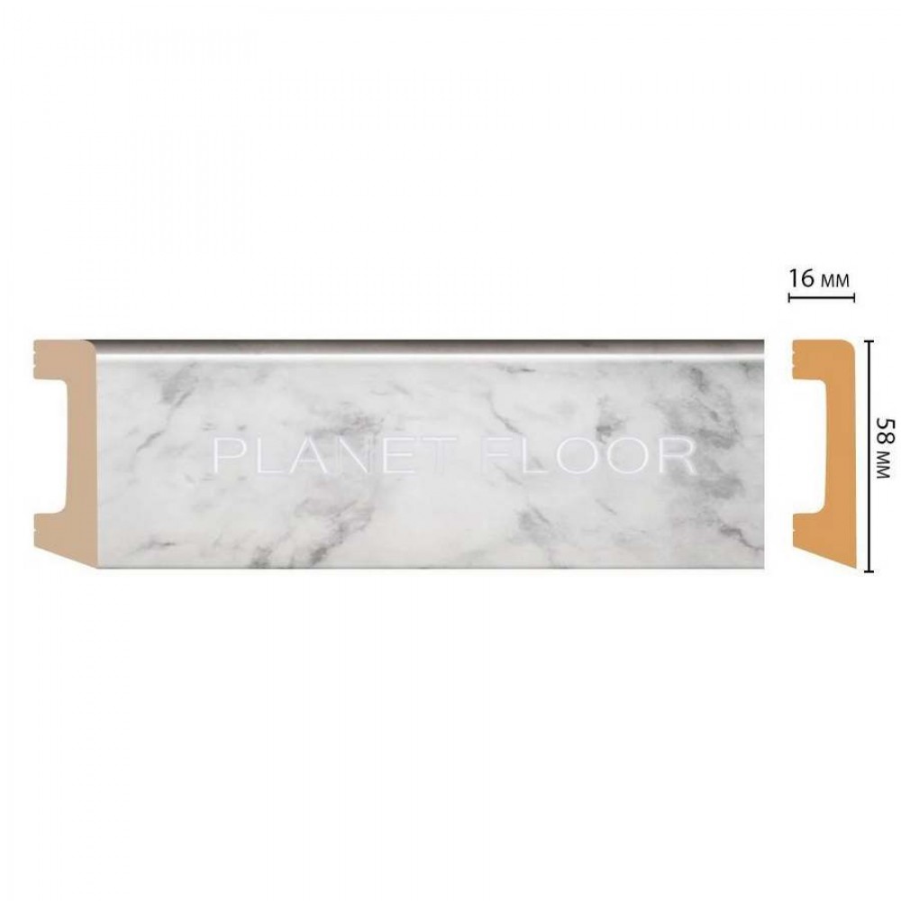 Плинтус напольный Decomaster D234-79 58x16x2400 мм