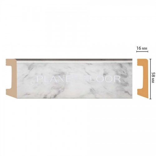 Плинтус напольный Decomaster D234-79 58x16x2400 мм