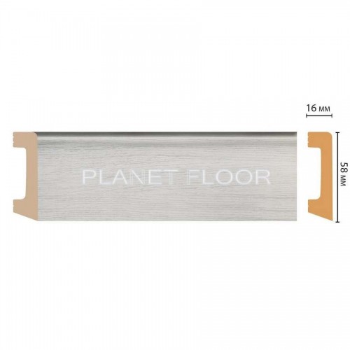 Плинтус напольный Decomaster D234-84 ДМ 58×16×2400 мм