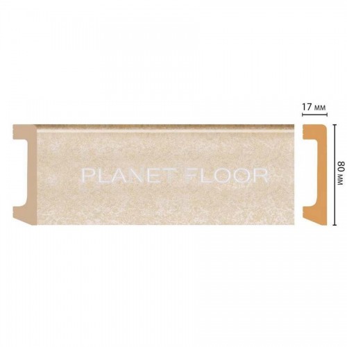 Плинтус напольный Decomaster D235-18D 80×17×2400 мм