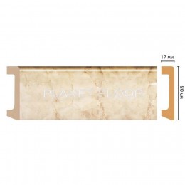 Плинтус напольный Decomaster D235-80 80×17×2400 мм