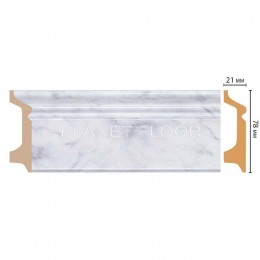 Плинтус напольный Decomaster D122-79 78x21x2400 мм