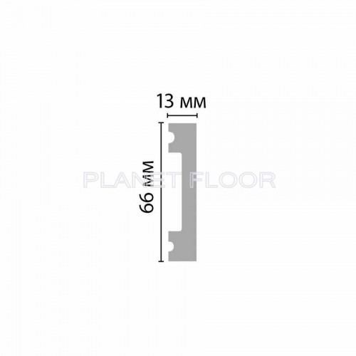 Плинтус молдинг Decomaster D157-112G 66x13x2900 мм