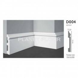 Плинтус напольный Decomaster D004 ДМ 120x15x2000 мм
