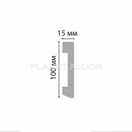 Плинтус напольный Decomaster D036 100×16×2000 мм