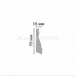 Плинтус напольный Decomaster D193-115 70x16x2000 мм
