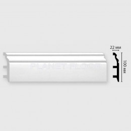 Плинтус напольный Decomaster D232-115 100x22x2400 мм