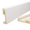 Напольный плинтус SALAG ALPHA Bialy 80  мм 22723