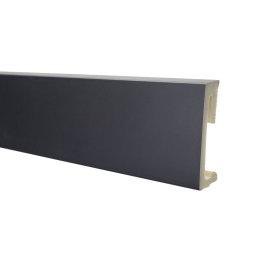 Напольный плинтус SALAG ALPHA Czarny 60  мм 22713