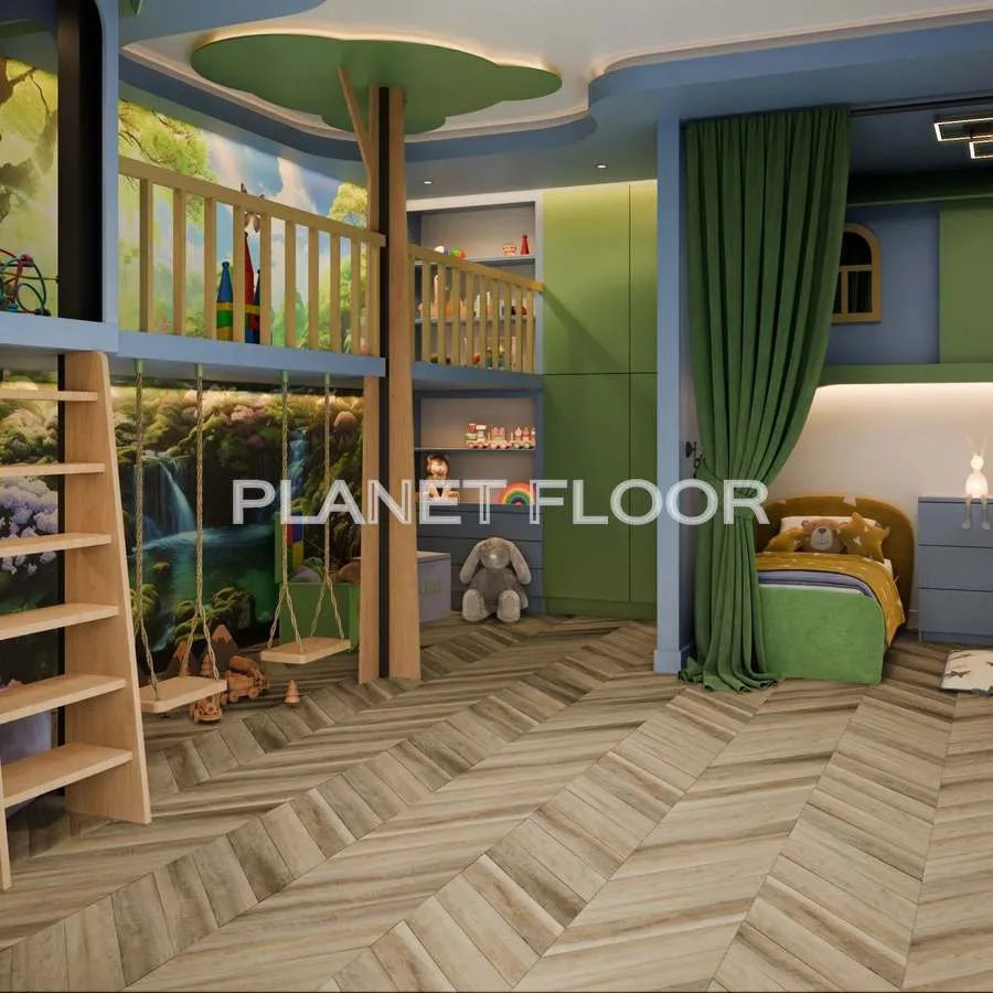 Кварцевая SPC плитка Damy Floor Chevron, Amboise
