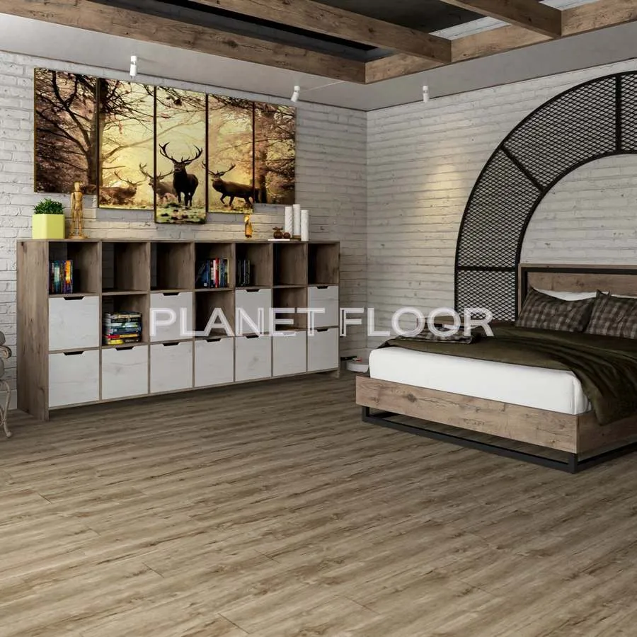 Кварцевая SPC плитка Damy Floor Family, Ginger Oak