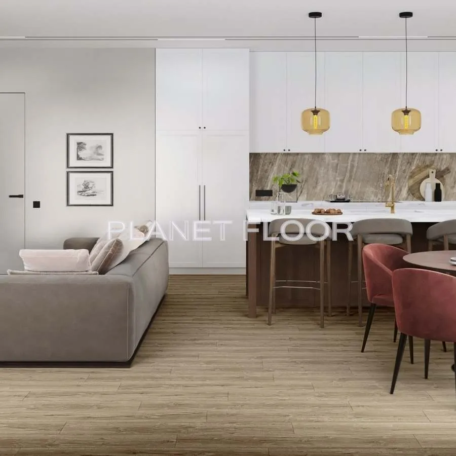 Кварцевая SPC плитка Damy Floor Family, Ginger Oak