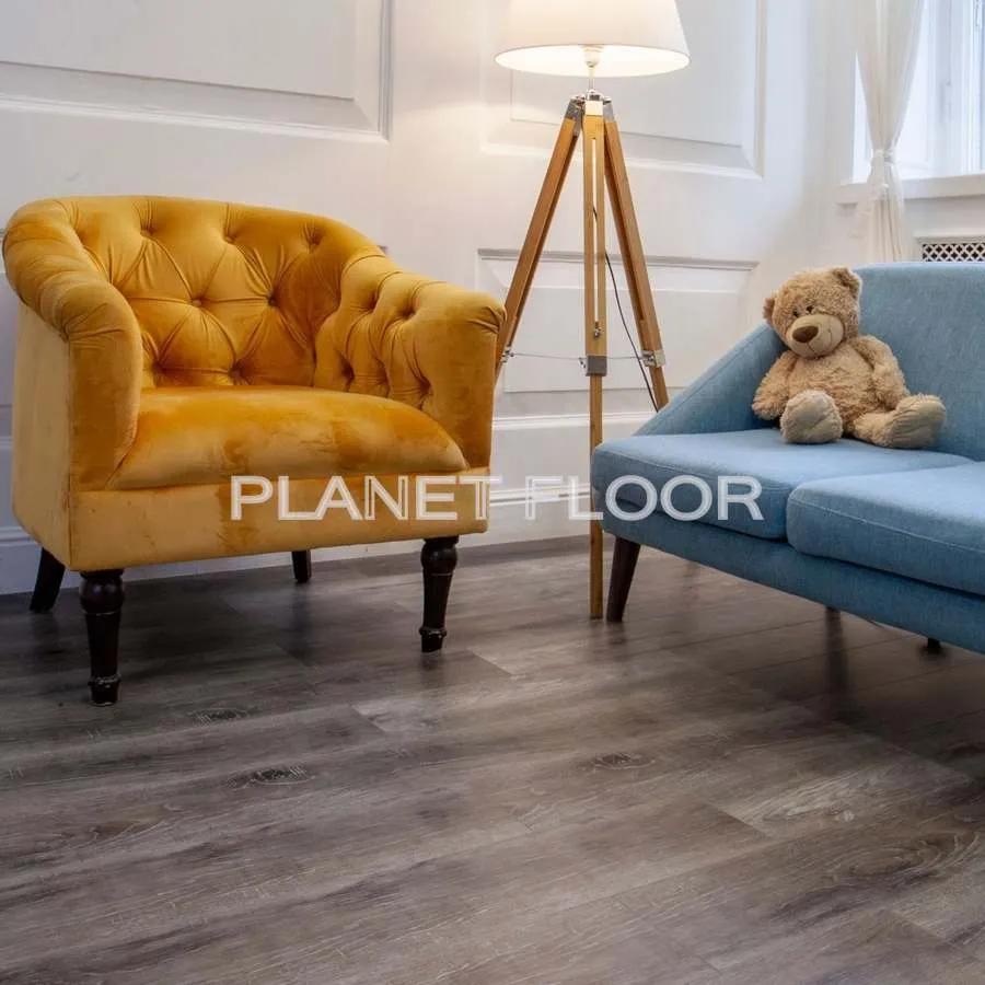 Кварцевая SPC плитка Damy Floor Family, Rustic Black Oak