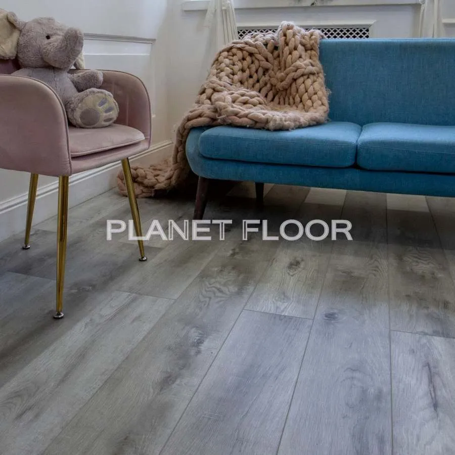Кварцевая SPC плитка Damy Floor Family, Rustic Gray Oak