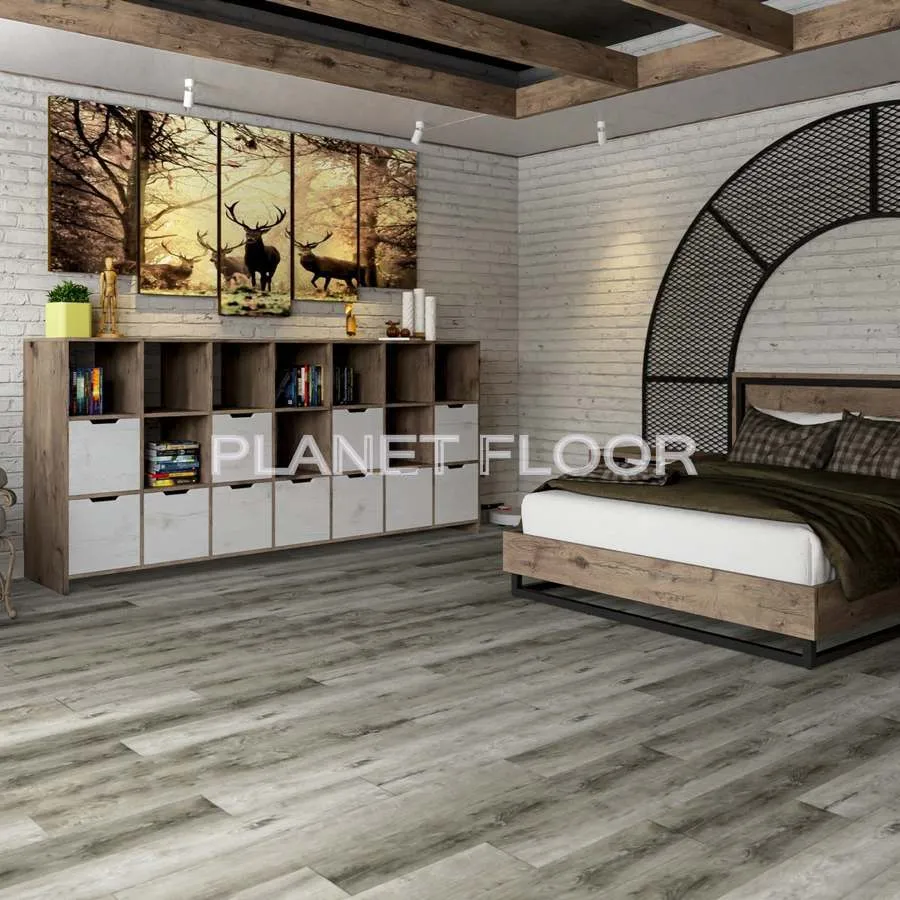 Кварцевая SPC плитка Damy Floor Family, Rustic Gray Oak