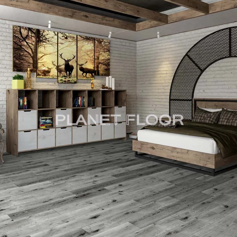 Кварцевая SPC плитка Damy Floor London, Silver Oak