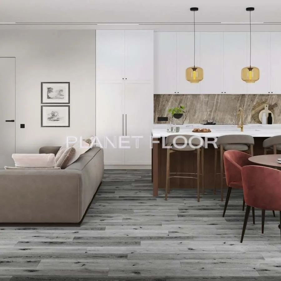 Кварцевая SPC плитка Damy Floor London, Silver Oak