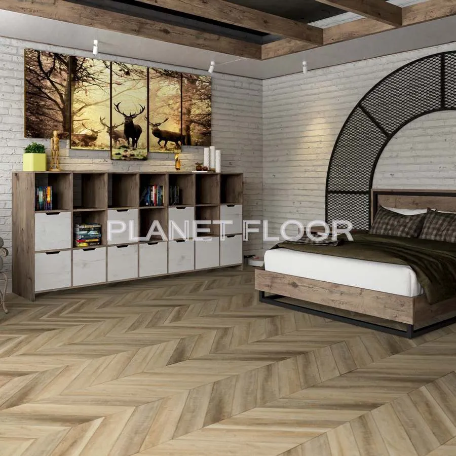 Кварц-виниловая LVT плитка Damy Floor Chevron, Amboise
