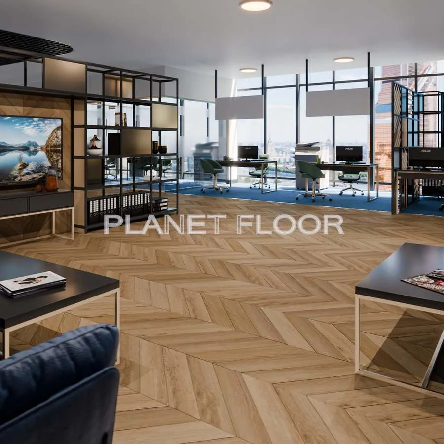 Кварц-виниловая LVT плитка Damy Floor Chevron, Louvre