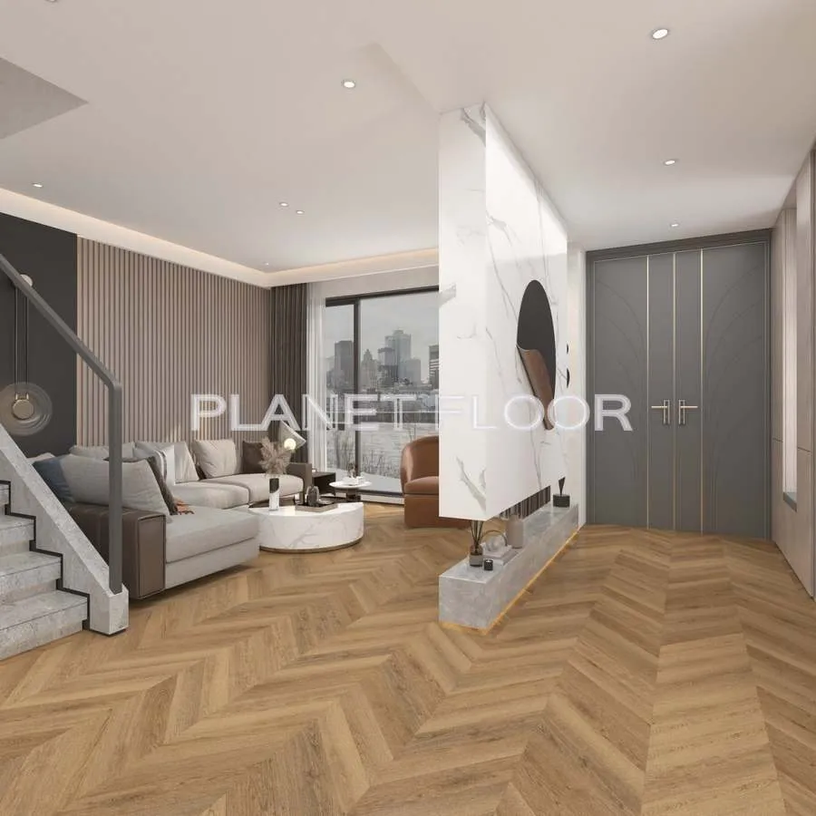 Кварц-виниловая LVT плитка Damy Floor Chevron, Saint-Cloud