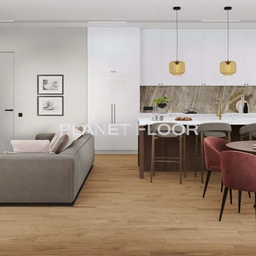 Кварц-виниловая LVT плитка Damy Floor Family, European Walnut