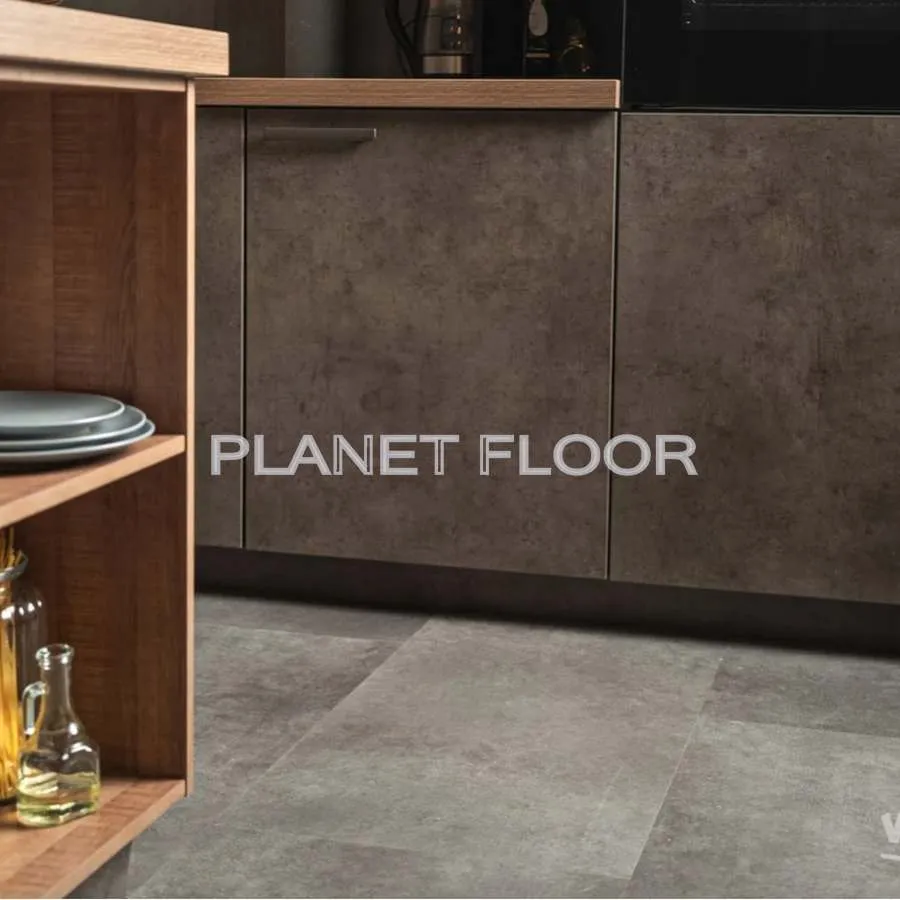 Виниловый ламинат Vinilam Ceramo Stone 71610 Цемент Стальной